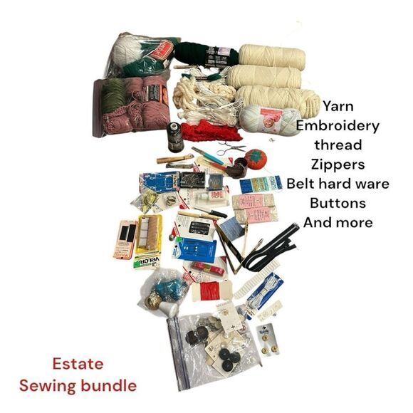 Estate sewing, knitting Crafting Essentials Sewing Bundle - Picture 1 of 13